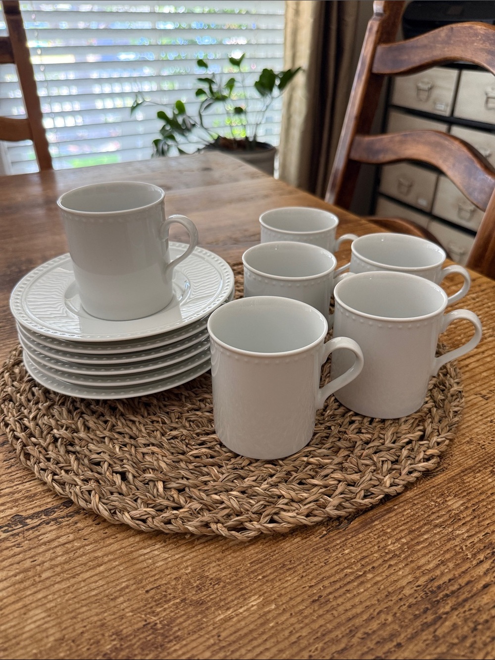 Crate&Barrel | Staccato Cups & Saucers-S6